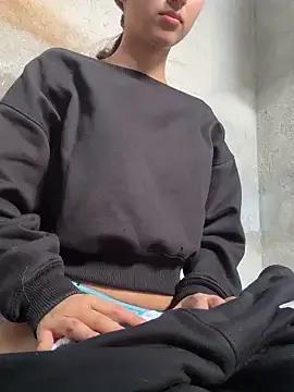 Giselle_miau — Show boobs in the stairs